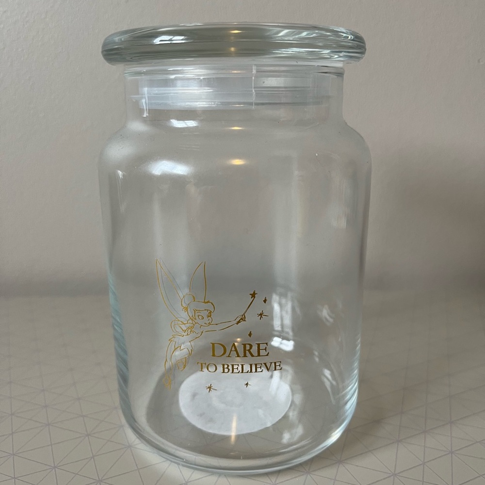 Disney Tinkerbell Glass Jar
